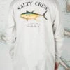 Salty Crew Ahi Mount Vintage White L/S Tech Tee -Salty Crew 20135117 VINTW OMBACK
