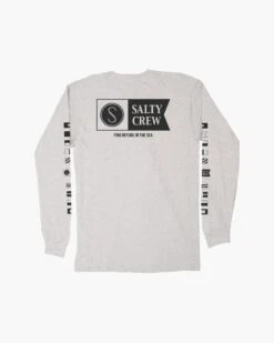 Salty Crew Alpha Athletic Heather L/S Premium Tee -Salty Crew 20135143 ATLHEA BACK