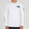 Salty Crew Alpha White L/S Premium Tee -Salty Crew 20135143 WHT OMFRONT