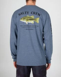 Salty Crew Bigmouth Athletic Heather L/S Premium Tee -Salty Crew 20135144 ATHLHEA OMBACK