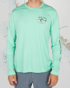 Salty Crew Bruce Sea Foam L/S Sunshirt