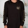 Salty Crew Bruce Black Hood Tech Tee