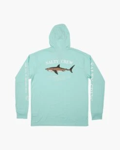 Salty Crew Bruce Sea Foam Hood Tech Tee -Salty Crew 20135213 SEAFOAM BACK