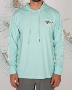 Salty Crew Bruce Sea Foam Hood Tech Tee