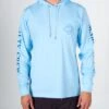 Salty Crew Tippet Light Blue Pocket Hood Tech Tee -Salty Crew 20135237 LBL OMFRONT