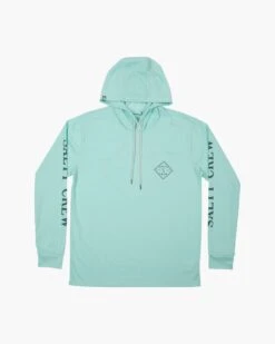 Salty Crew Tippet Sea Foam Pocket Hood Tech Tee -Salty Crew 20135237 SEAFOAM