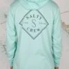 Salty Crew Tippet Sea Foam Pocket Hood Tech Tee -Salty Crew 20135237 SEAFOAM OMBACK