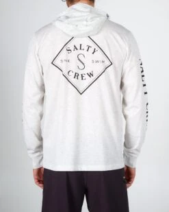 Salty Crew Tippet Vintage White Pocket Hood Tech Tee -Salty Crew 20135237 VINTW OMBACK