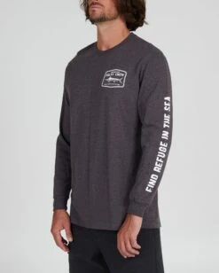 Salty Crew Stealth Charcoal Heather L/S Standard Tee -Salty Crew 20135284 CHARHEA OMSIDELEFT
