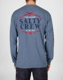 Salty Crew Skipjack Athletic Heather L/S Premium Tee