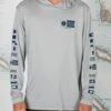 Salty Crew Alpha Silver Hood Sunshirt -Salty Crew 20135296 SILV OMFRONT