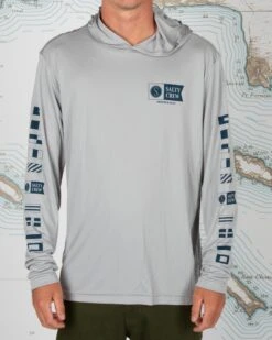 Salty Crew Alpha Silver Hood Sunshirt