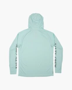 Salty Crew Alpha Flag Sea Foam Pinnacle + Mask Sunshirt -Salty Crew 20135314 SEAFOAM BACK