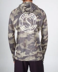 Salty Crew Palomar Camo Tan Pinnacle + Hood Sunshirt -Salty Crew 20135315 CAMOTAN OMBACK