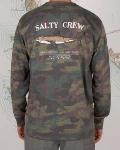 Salty Crew Bruce Camo L/S Tech Tee -Salty Crew 20135321 CAMO OMBACK