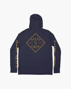 Salty Crew Tippet Navy Hood Sunshirt -Salty Crew 20135323 NVY BACK