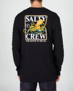 Salty Crew Ink Slinger Black L/S Standard Tee