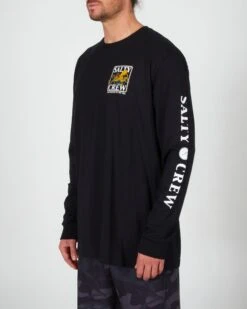 Salty Crew Ink Slinger Black L/S Standard Tee -Salty Crew 20135367 BLK OMSIDELEFT