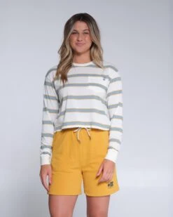 Salty Crew Leeward Dusty Turq Mid Weight L/S