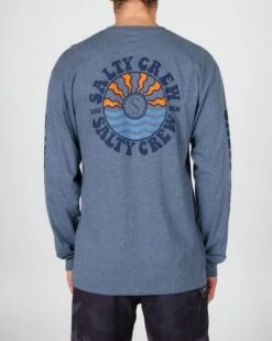 Salty Crew Sun Waves Athletic Heather L/S Premium Tee