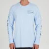 Salty Crew Marina Light Blue L/S Standard Tee -Salty Crew 20135412 LBL OMFRONT