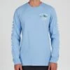 Salty Crew Rooster Marine Blue L/S Premium Tee -Salty Crew 20135421 MRBLU OMFRONT
