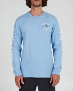 Salty Crew Rooster Marine Blue L/S Premium Tee