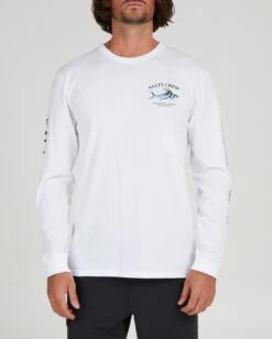 Salty Crew Rooster White L/S Premium Tee