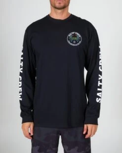 Salty Crew Blue Crabber Black L/S Premium Tee