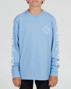 Salty Crew Tippet Boys Marine Blue L/S Tee