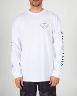 Salty Crew Tippet White L/S Premium Tee