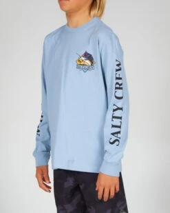 Salty Crew Gone Sailin Boys Marine Blue L/S Tee -Salty Crew 20135425Y MRBLUE SIDELEFT