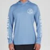 Salty Crew Lateral Line Marine Blue Hood Sunshirt -Salty Crew 20135454 MRBLU OMFRONT