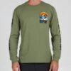 Salty Crew Beach Day Sage Green L/S Premium Tee -Salty Crew 20135459 SAGE OMFRONT