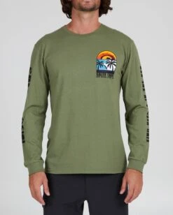 Salty Crew Beach Day Sage Green L/S Premium Tee
