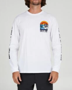 Salty Crew Beach Day White L/S Premium Tee