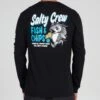 Salty Crew Fish & Chips Black L/S Premium Tee -Salty Crew 20135460 BLK OMBACK