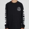Salty Crew Lateral Line Boys Black L/S Tee -Salty Crew 20135461Y BLK OMFRONT