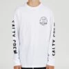Salty Crew Lateral Line Boys White L/S Tee -Salty Crew 20135461Y WHT OMFRONT