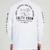 Salty Crew Lateral Line White L/S Standard Tee -Salty Crew 20135461 WHT OMBACK