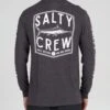 Salty Crew Fishery Charcoal Heather L/S Standard Tee -Salty Crew 20135462 CHARHEA OMBACK