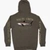 Salty Crew Bruce Boys Charcoal Heather Hood Fleece -Salty Crew 20335029Y CHARHEA BACK