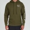 Salty Crew Bruce Army Hood Fleece -Salty Crew 20335029 ARMY OMFRONT