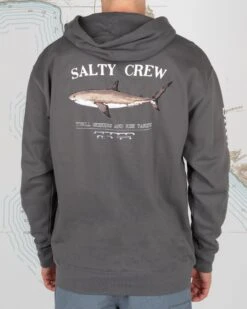 Salty Crew Bruce Charcoal Hood Fleece