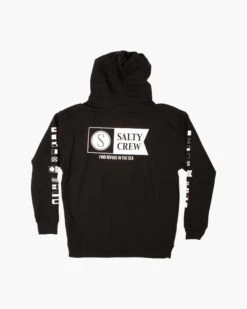 Salty Crew Alpha Black Hood Fleece -Salty Crew 20335063 BLK BACK
