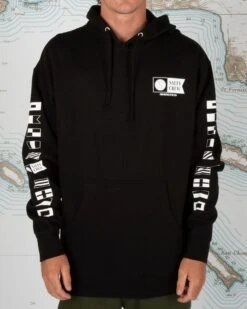 Salty Crew Alpha Black Hood Fleece