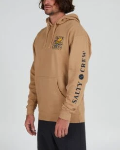 Salty Crew Ink Slinger Sandstone Hood Fleece -Salty Crew 20335185 SANDSTNE OMSIDELEFT