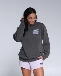 Salty Crew Ahoy Faded Black Boyfriend Crew -Salty Crew 20335207W FADBLK 1