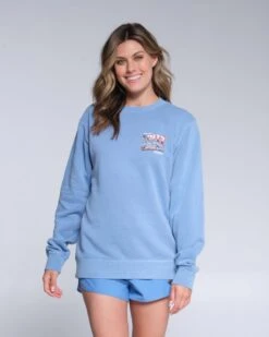 Salty Crew Ahoy Marine Blue Boyfriend Crew