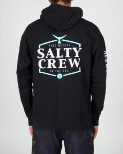 Salty Crew Skipjack Black Hood Fleece